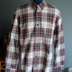 Multicolor Plaid Long Sleeve Button-Down Shirt ~M